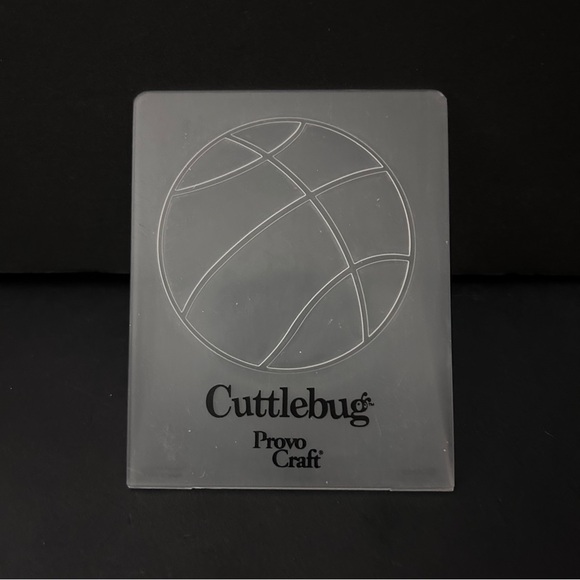 Cuttlebug 3 sport balls embossing folders (basketball baseball volleyball ball) - Picture 2 of 4
